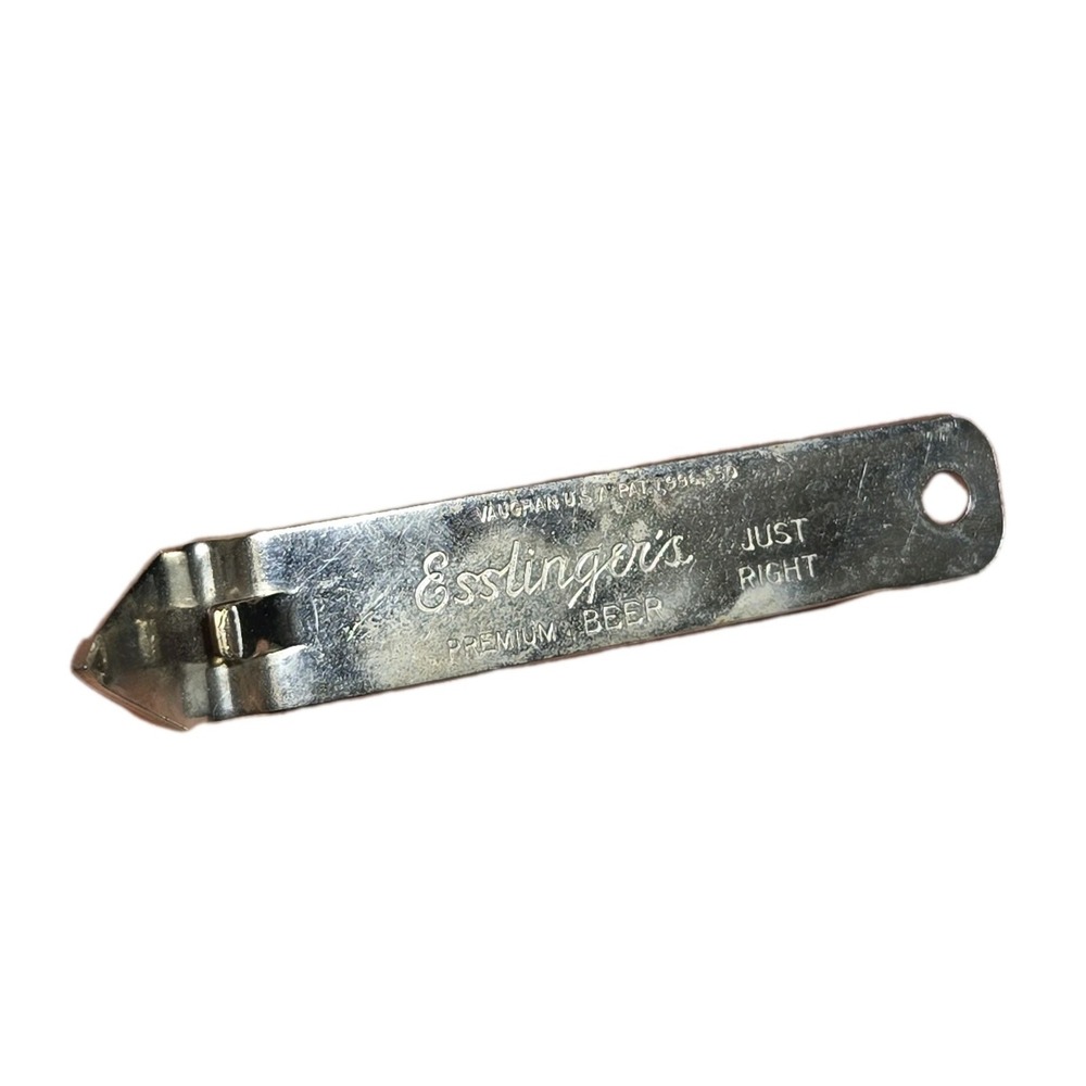 VINTAGE Esslinger's Premium Beer Bottle Opener Just Right Vaughan USA Breweriana